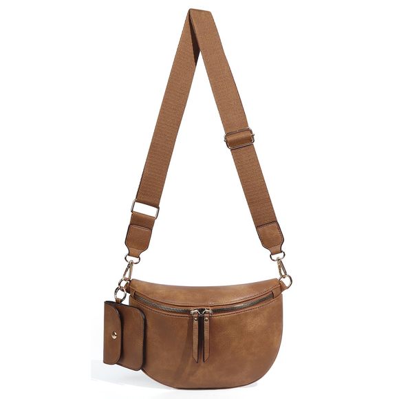 2 Pcs Checkered Crossbody Bags Bum Bag Checkered Cross Body Sling :') - Picture 1 of 7
